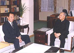 서울 정진석대주교, 고건 서울 시장 접견